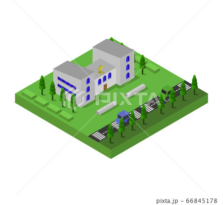 isometric church isometric church 66845178