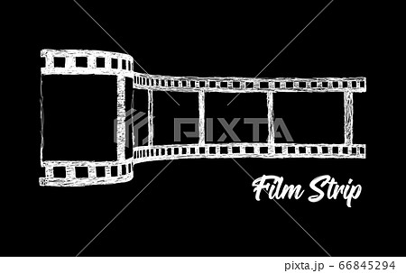 Film strip vector illustration. Hand drawn 3d style 66845294
