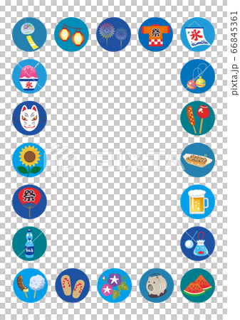 Summer icon illustration set 66845361