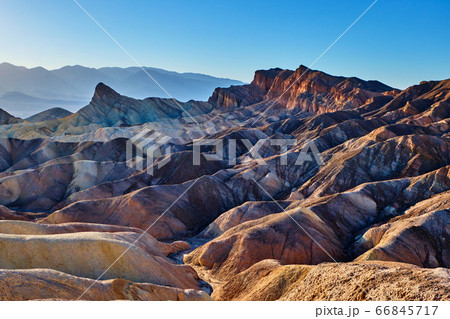 Zabriski Point Mudstones form Badlands Death Valley National Park Zabriski Point Mudstones form Badlands Death Valley National Park 66845717