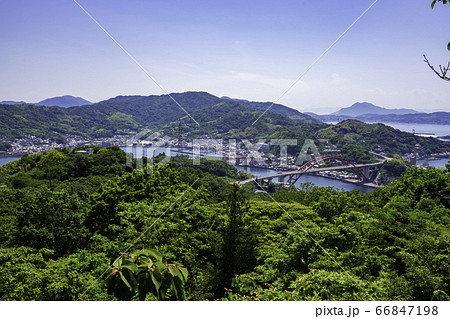 音戸の瀬戸公園　音戸大橋　広島県呉市 66847198