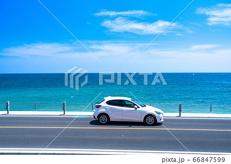 《神奈川県》海沿いのドライブイメージ・湘南海岸 66847599