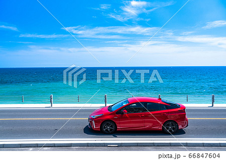 《神奈川県》海沿いのドライブイメージ・湘南海岸 66847604