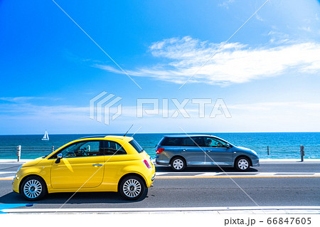 《神奈川県》海沿いのドライブイメージ・湘南海岸 66847605