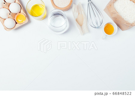 Food ingredients for baking homemade bread Food ingredients for baking homemade bread 66848522