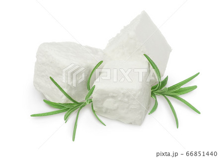 Feta cheese isolated on white background. With clipping path and full depth of field 66851440