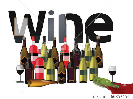 bottles of red wine Italian alcoholic beverage bottles of red wine Italian alcoholic beverage 66852556