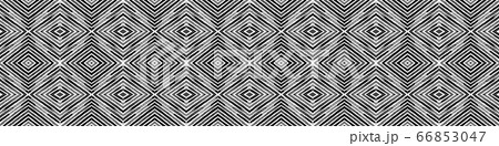 Dark black and white Seamless Border Scroll. Geome 66853047
