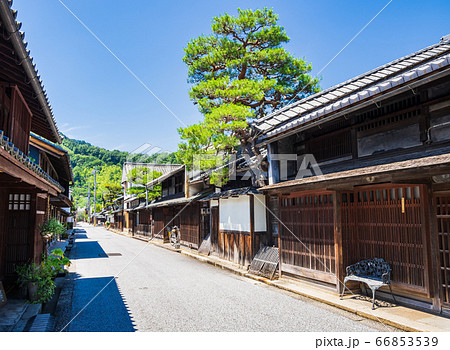 古い町並みが残る近江八幡新町通り 滋賀県の写真素材