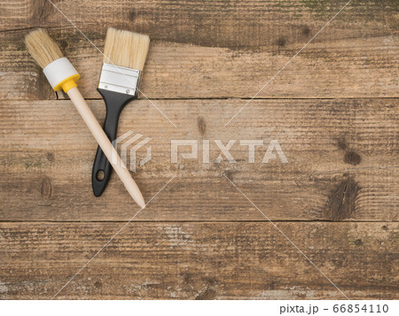 Round brush. Finishing brush. The view from the top. Round brush. Finishing brush. The view from the top. 66854110