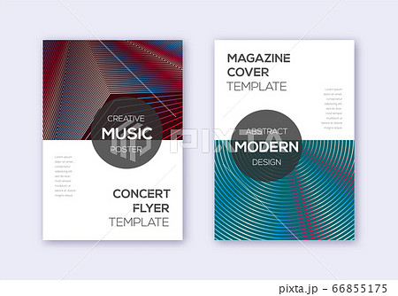 Modern cover design template set. Red white blue a 66855175