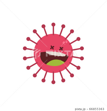 Isolated virus cartoon Isolated virus cartoon 66855363