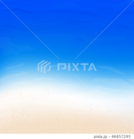 浜辺に波（夏の海イメージ） 66857295