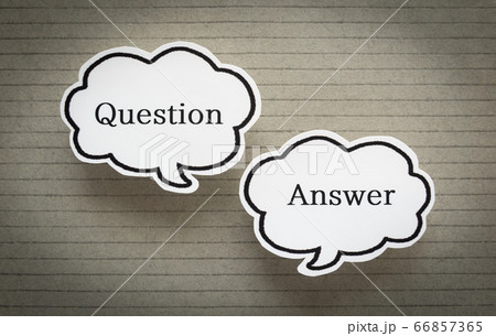 QuestionとAnswer 吹き出しのQ&A 質問と答え QuestionとAnswer 吹き出しのQ&A 質問と答え 66857365