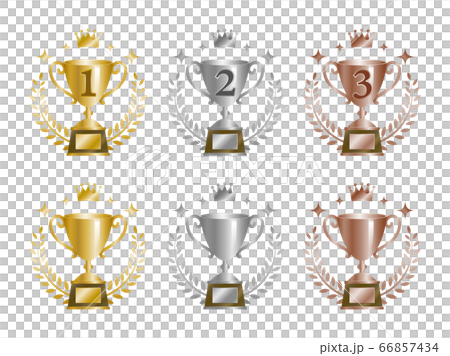 Ranking Icon Material Set Of Three Dimensional Stock Illustration