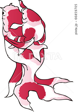 浮世絵　金魚　その10 66859705