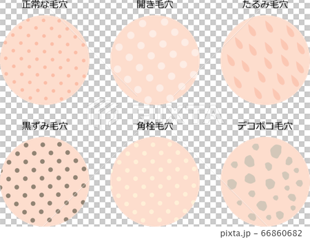 毛穴　肌表面　セット 66860682