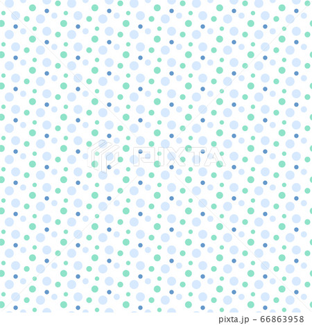 爽やかで涼しげなドットのパターン背景 シームレスのイラスト素材
