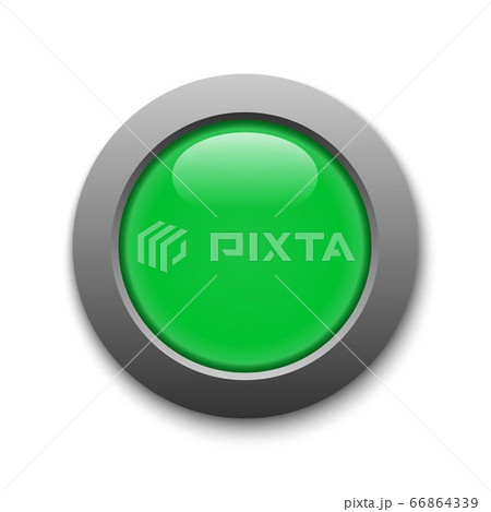 Green Circle Button Green Circle Button 66864339