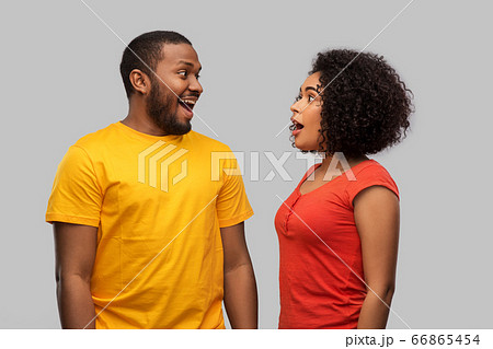 happy excited african american couple happy excited african american couple 66865454