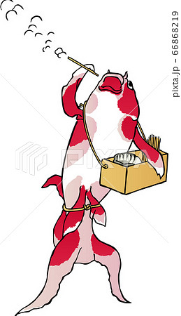 浮世絵　金魚　その15 66868219