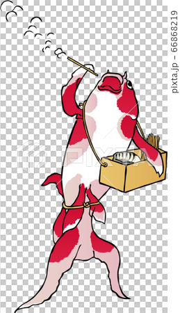 浮世絵　金魚　その15 66868219