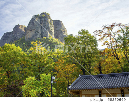 韓国 青松郡 峡谷 66870649