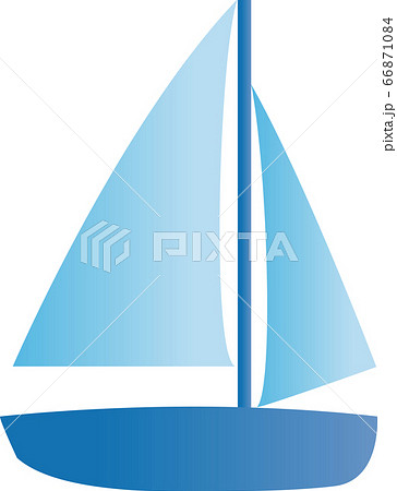 夏 南国 トロピカル ヨット 船 イラスト素材のイラスト素材