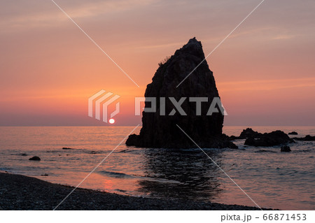持石海岸夕日 持石海岸夕日 66871453