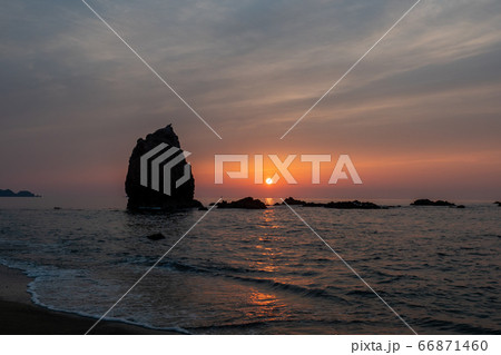 持石海岸夕日 持石海岸夕日 66871460