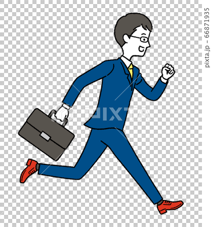 Running businessman Running businessman 66871935