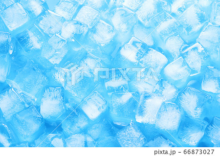 氷 テクスチャ ブルー アブストラクト 背景の写真素材