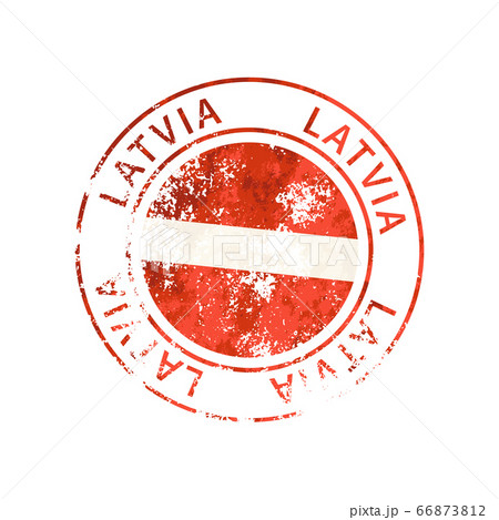 Latvia sign, vintage grunge imprint with flag on Latvia sign, vintage grunge imprint with flag on 66873812