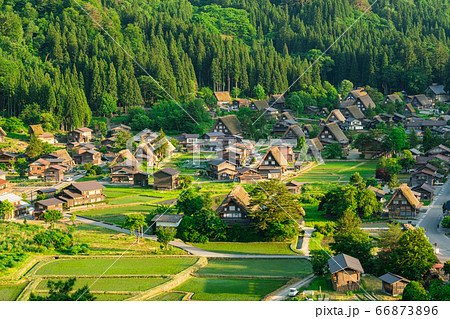 初夏の白川郷(夕暮れ) 初夏の白川郷(夕暮れ) 66873896