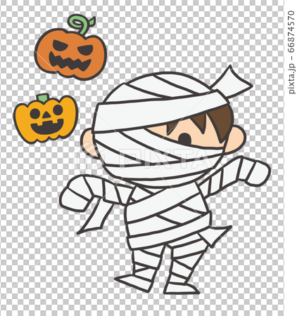 Halloween mummy mummy man pumpkin jack orlantern fancy dress hand drawn illustration Halloween mummy mummy man pumpkin jack orlantern fancy dress hand drawn illustration 66874570