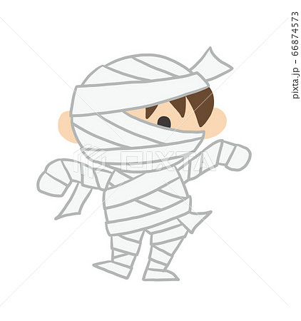 ハロウィン ミイラ ミイラ男 仮装 手描き イラスト ハロウィン ミイラ ミイラ男 仮装 手描き イラスト 66874573