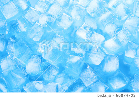 氷 テクスチャ ブルー アブストラクト 背景の写真素材