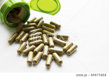 Herb casules on a white background 66875868