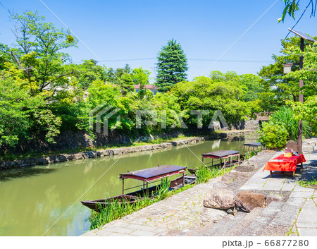 近江八幡の水郷　八幡堀 66877280
