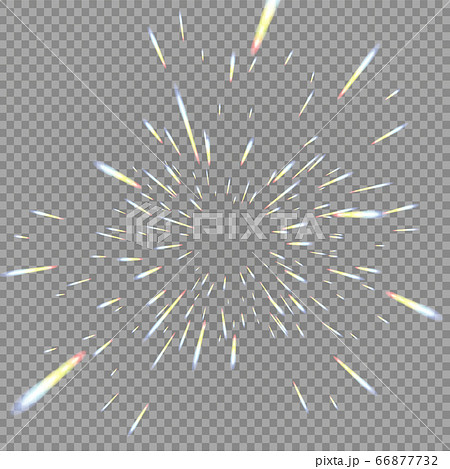 Holographic transparent reflections flare isolated on transparent background. Vector illustration 66877732