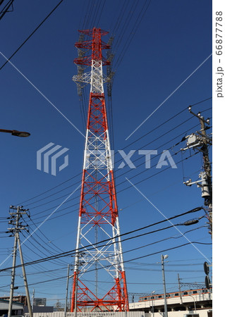 送電線鉄塔 送電線鉄塔 66877788