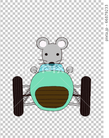 Mouse & Racing Car Green 2 - Stock Illustration [66879233] - PIXTA