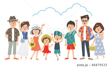 夏服の大家族 66879525