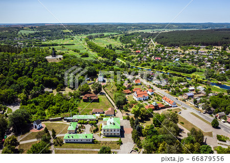 Chigirin - a city with a rich Cossack past aerial view. 66879556