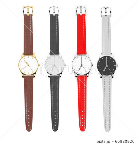 Watch set. 3d rendering illustration isolated 66880926