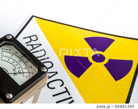 Radiation measurement with radiation survey meter 66881485