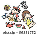 夏休み素材 66881752