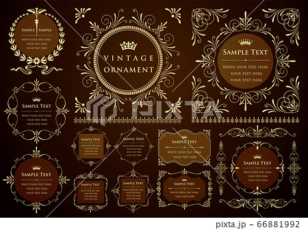 ビンテージオーナメント　フレームセット 66881992