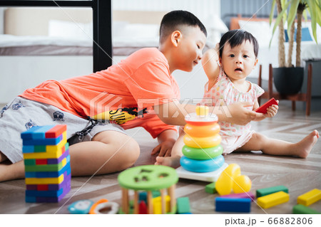 Kids playing at home Kids playing at home 66882806