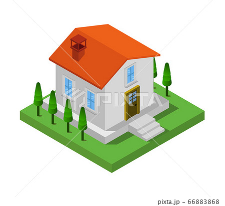 isometric house 66883868